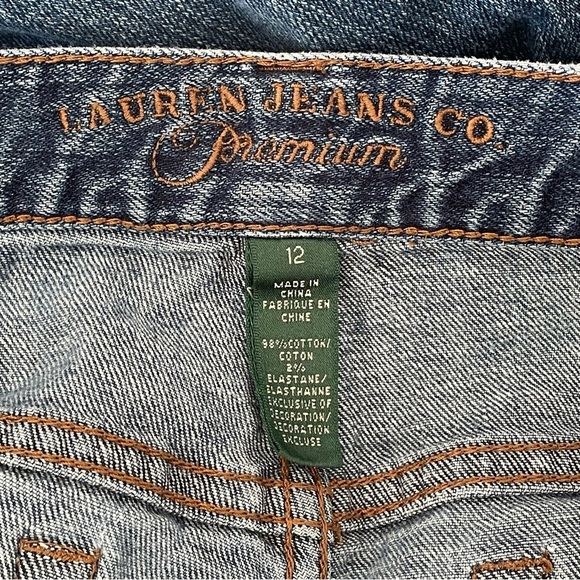Lauren Co Contemporary Bootcut Premium Vintage Med Blue Wash Jeans Women Size 12 - Picture 7 of 7